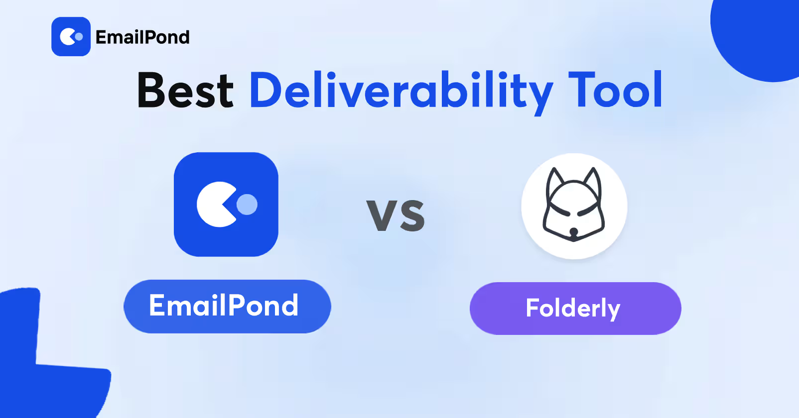 EmailPond vs Folderly deliverability tool comparison for 2026